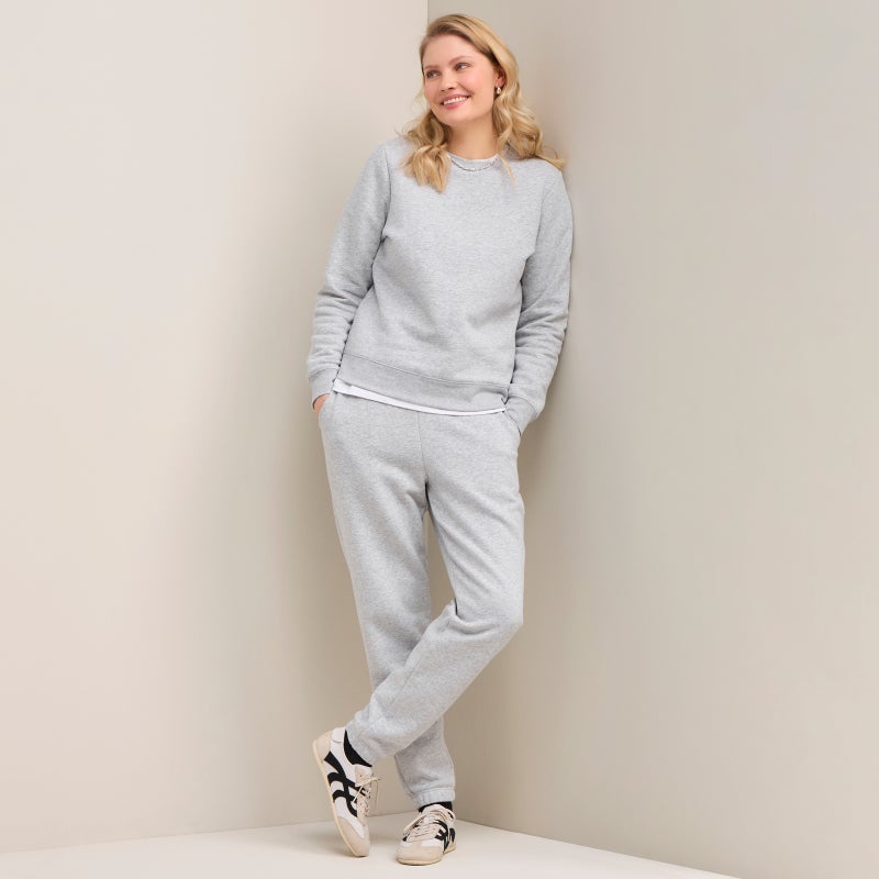 NELLY collegepaita, vaalea meleerattu harmaa