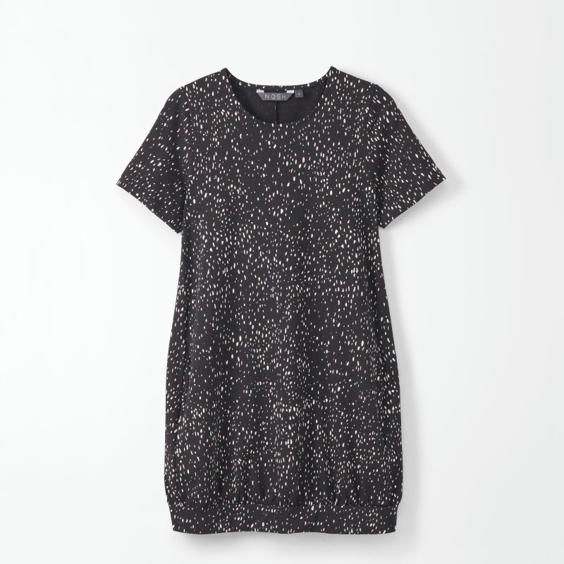 ILOISA lyhyt pisaratunika lh, syv&auml; musta